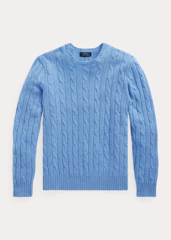 Men's Polo Ralph Lauren Cable-Knit Cashmere Sweater | 132690EQT